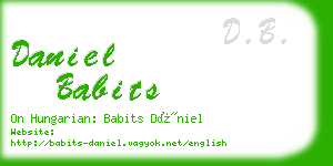 daniel babits business card